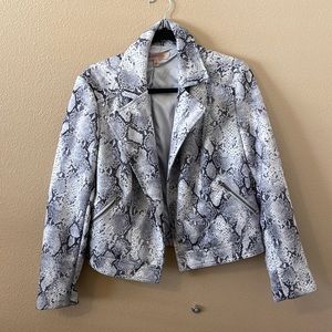 Snakeskin jacket size medium